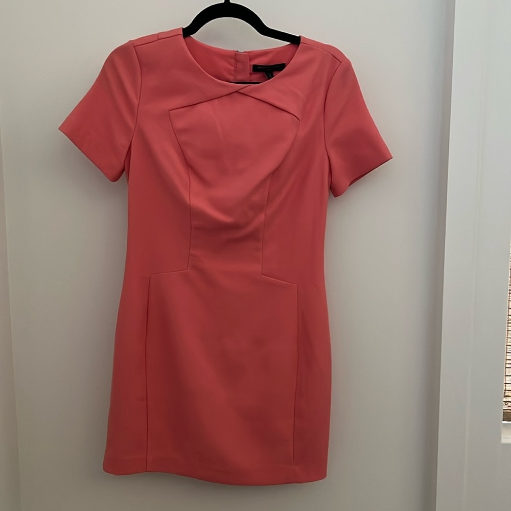 Banana Republic Coral Structured cocktail dress Petite 2